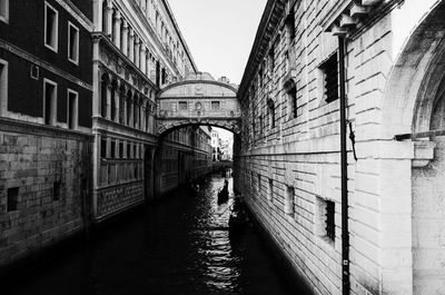 Canal amidst buildings in city