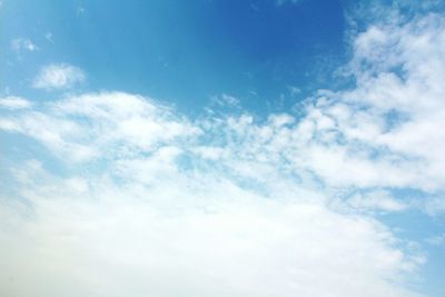 Low angle view of clouds in sky