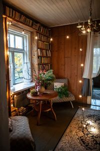 Potted plants on table at home