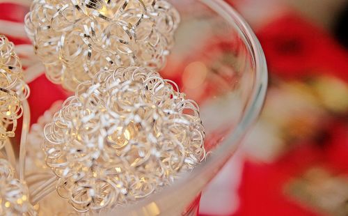 Close-up of glass on table
