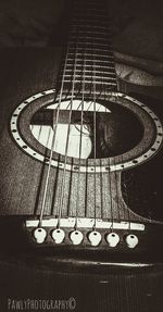 View of guitar