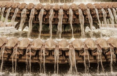 View of fountain in the sea