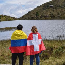 Colombian swiss couple