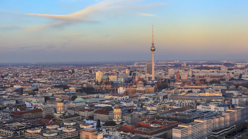 Aerial view of city