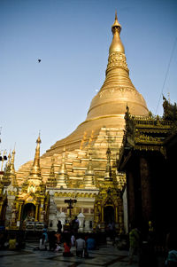 Low angle view of temple