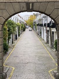 Footpath leading towards arch bridge