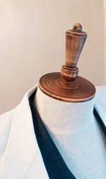 High angle view of messy box against wall