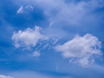 Low angle view of clouds in sky