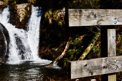 River flowing through rocks