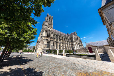 View of temple building against sky