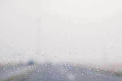 Full frame shot of wet window