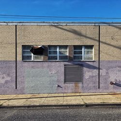 Exterior of building against blue sky