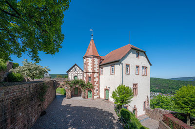 View of building against blue sky
