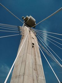 Low angle view of sailboat against sky