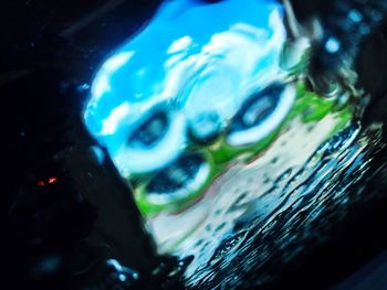 Extreme close up of water