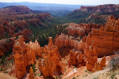 Scenic view of rock formations