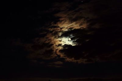 Low angle view of dramatic sky