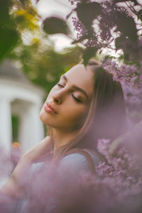 Portrait of beautiful woman