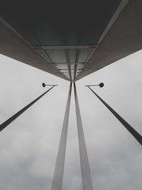 Low angle view of bridge against sky