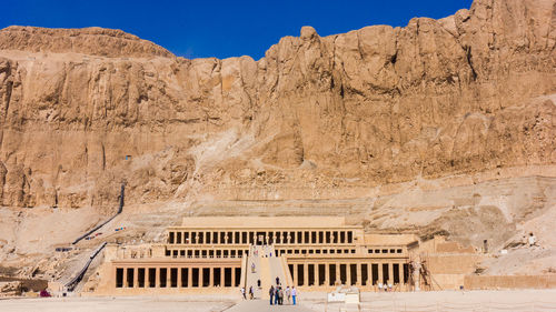 View of old ruins in desert