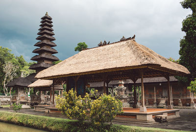 Built structure by building against sky