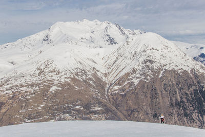 View of snowcapped mountain