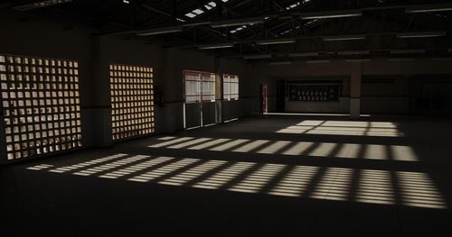 Empty corridor of building