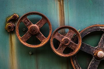 Close-up of rusty valve