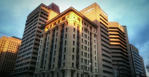 Low angle view of building against sky