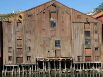 Exterior of old building against sky