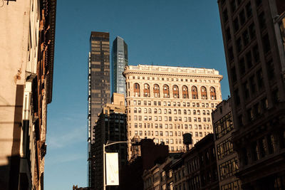 Low angle view of buildings against sky