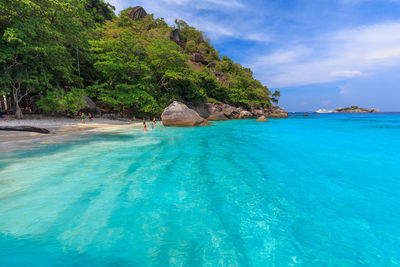 Scenic view of sea against sky