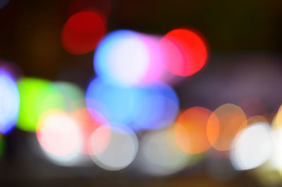 Defocused lights at night