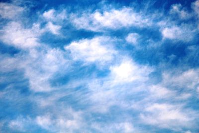 Low angle view of clouds in sky