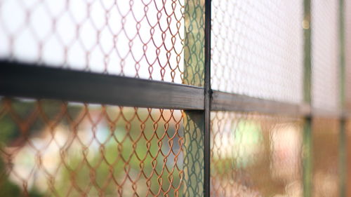 Close-up of chainlink fence