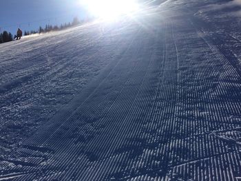 Scenic view of snow against sky