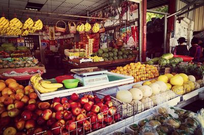 Fruits at market for sale