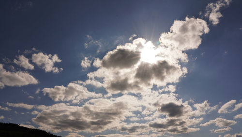 Low angle view of clouds in sky