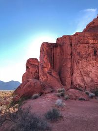 View of rock formations