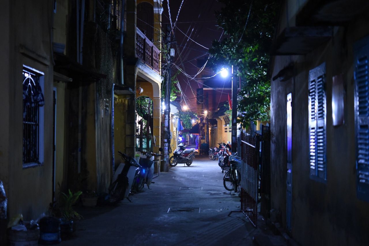 architecture, building exterior, built structure, illuminated, night, the way forward, outdoors, city, no people