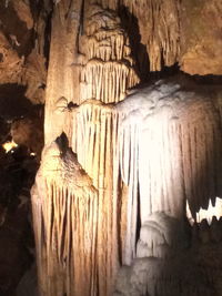 Rock formation in cave