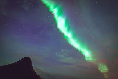 Low angle view of sky at night