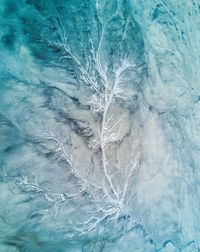 Full frame shot of frozen river