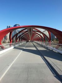 Bridge against clear sky