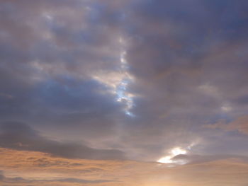 Low angle view of dramatic sky