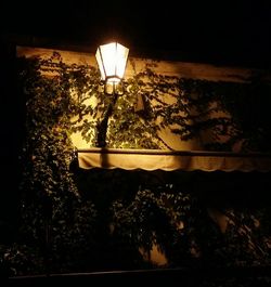 Lamp post at night