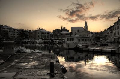 View of buildings at waterfront