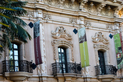 Low angle view of historical building