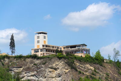 Low angle view of building against sky