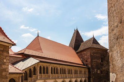 Low angle view of church against sky